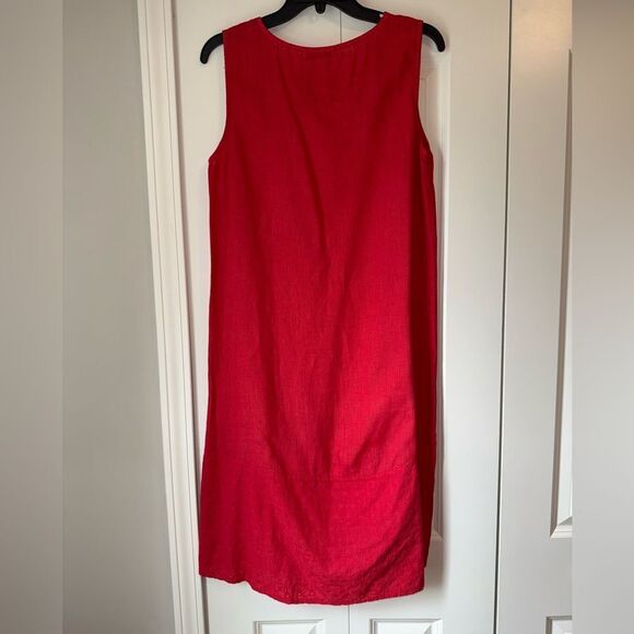 Terzo Millennio Size Medium Red Sleeveless High Low Dress Womens - Picture 4 of 12